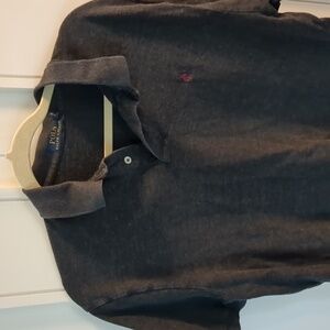 Polo by Ralph Lauren Men's Dark Gray Polo Shirt